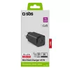 SBS Mobile indoor AC fast charger TETRGAN1C65W — 100–240V, 1x USB-C, black, for smartphone tablet laptop smartwatch headphones