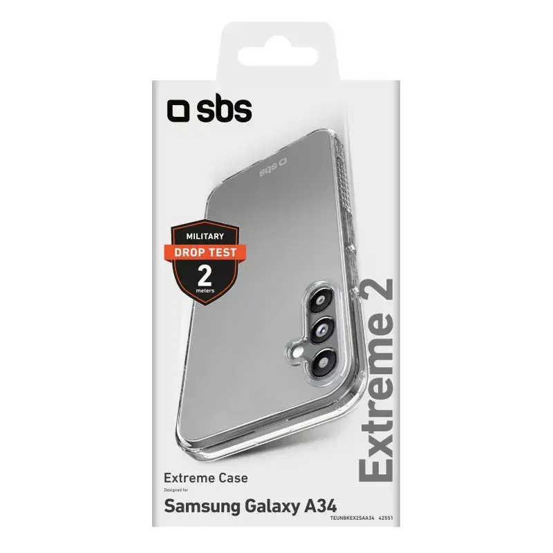 Cover SBS Extreme X2 Samsung Galaxy A34 16.8 cm Transparent