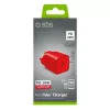Charger SBS Mobile TETRGAN1C20R — 20W USB-C AC indoor charger for smartphone, tablet, smartwatch, headphones (red)