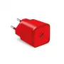 Charger SBS Mobile TETRGAN1C20R — 20W USB-C AC indoor charger for smartphone, tablet, smartwatch, headphones (red)