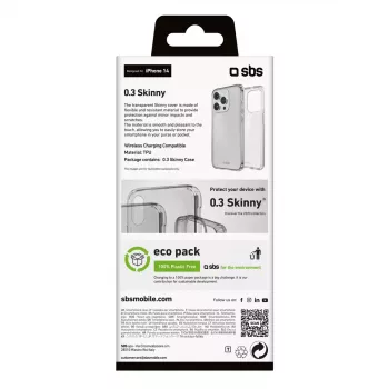 Cover SBS TESKINIP1561PT for iPhone 15 Pro 15.5 cm Transparent