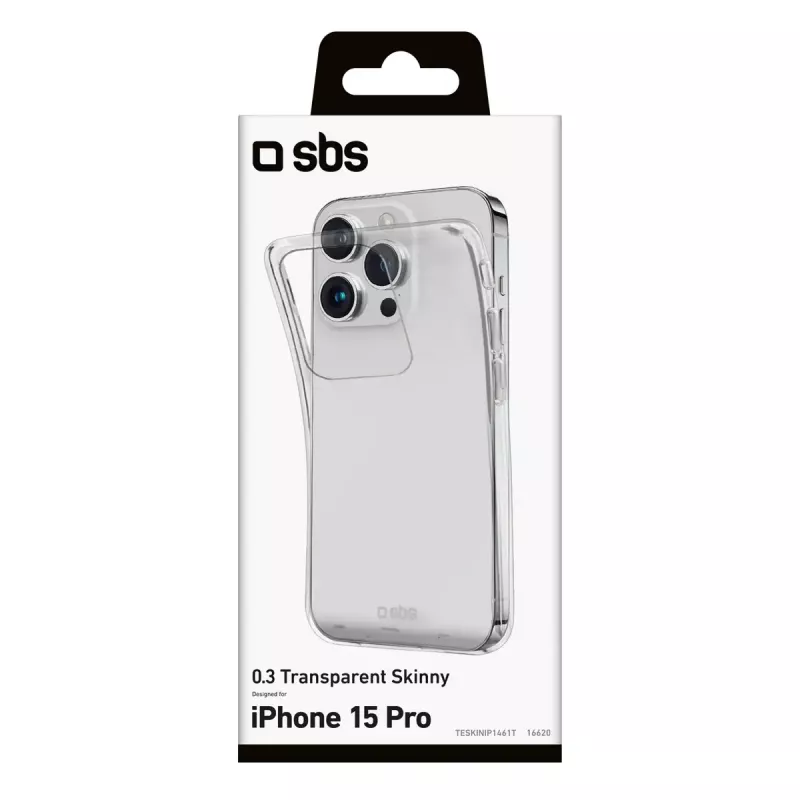 Cover SBS TESKINIP1561PT for iPhone 15 Pro 15.5 cm Transparent