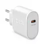 Mobile device charger SBS Mobile TETR1CPD30 — USB Type-C 1 port, AC indoor, 100–240V input, up to 20V output, white
