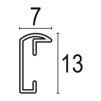 Single picture frame ZEP AL1S2 Aluminium Silver 137x187 mm