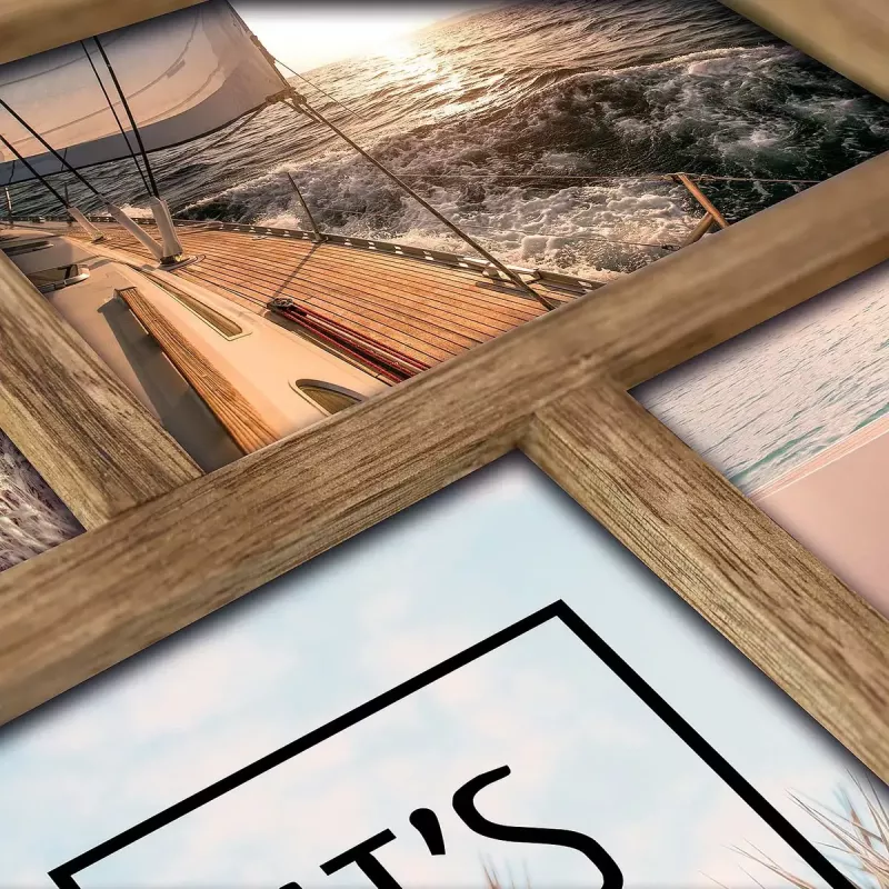 Multi picture frame ZEP Mosel BM546 Brown