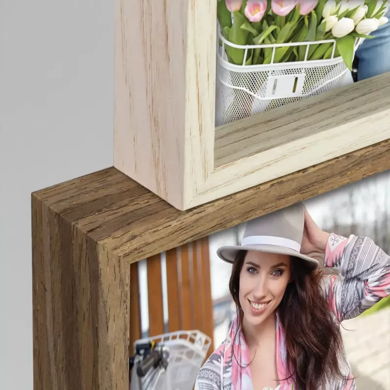 Picture frame set ZEP Montreaux 12Q Wood Beige Brown 450x580mm