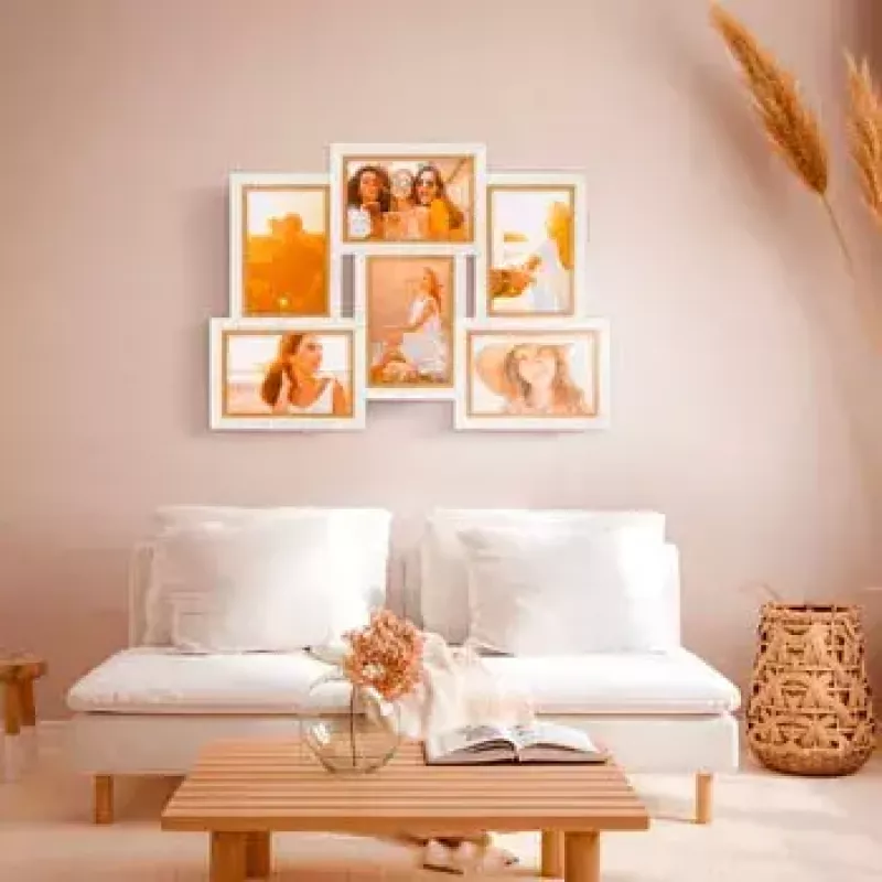 Picture frame set ZEP Ayas 6Q White MDF 1 pc