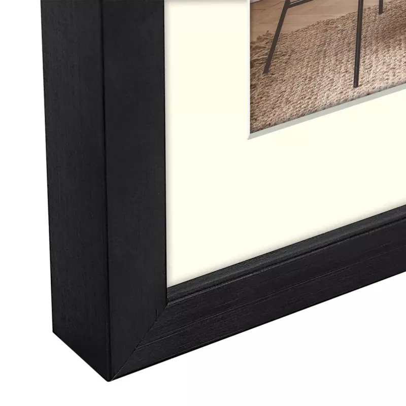Single picture frame ZEP V4568B Black Wood 170x220 mm