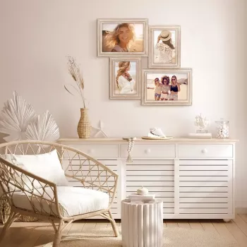 Multi picture frame ZEP AC446B Natural Wood 390x370 mm