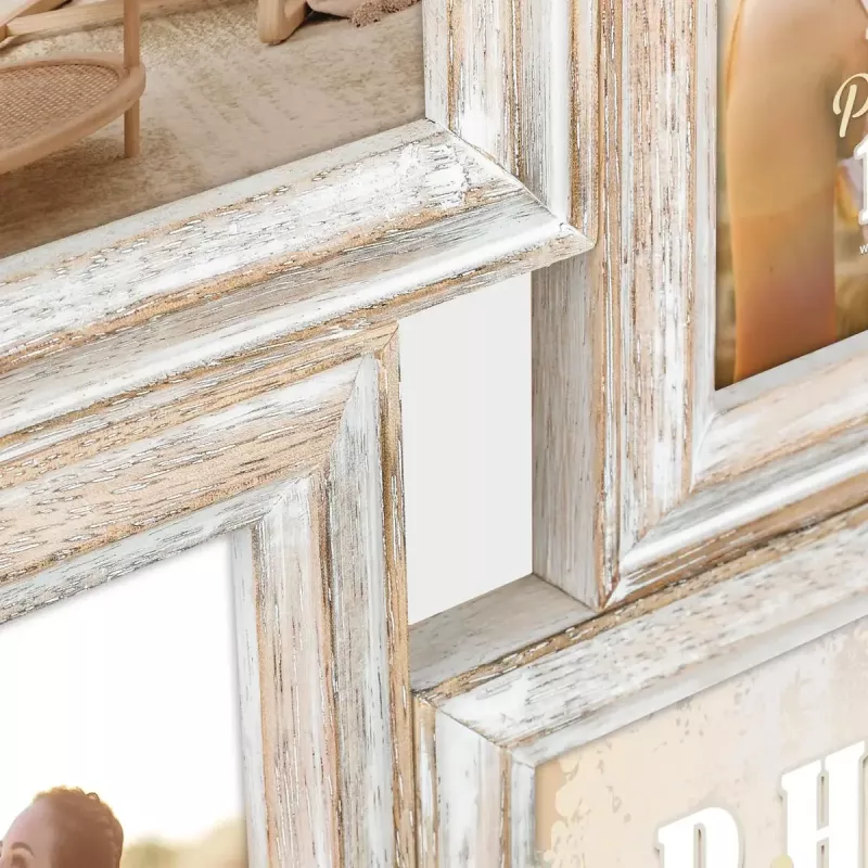 Multi picture frame ZEP AC446B Natural Wood 390x370 mm