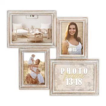 Multi picture frame ZEP AC446B Natural Wood 390x370 mm