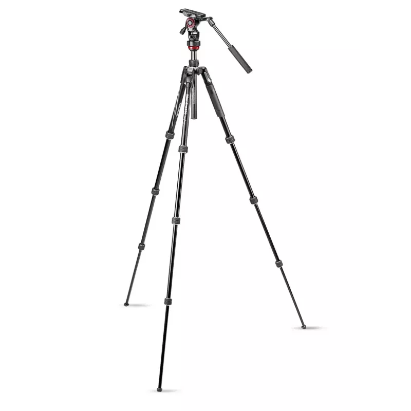 Tripod Manfrotto MVKBFRT-LIVE Digital/film cameras 3 leg Black Red Silver