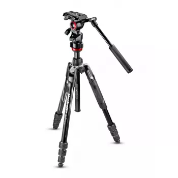 Tripod Manfrotto MVKBFRT-LIVE Digital/film cameras 3 leg Black Red Silver