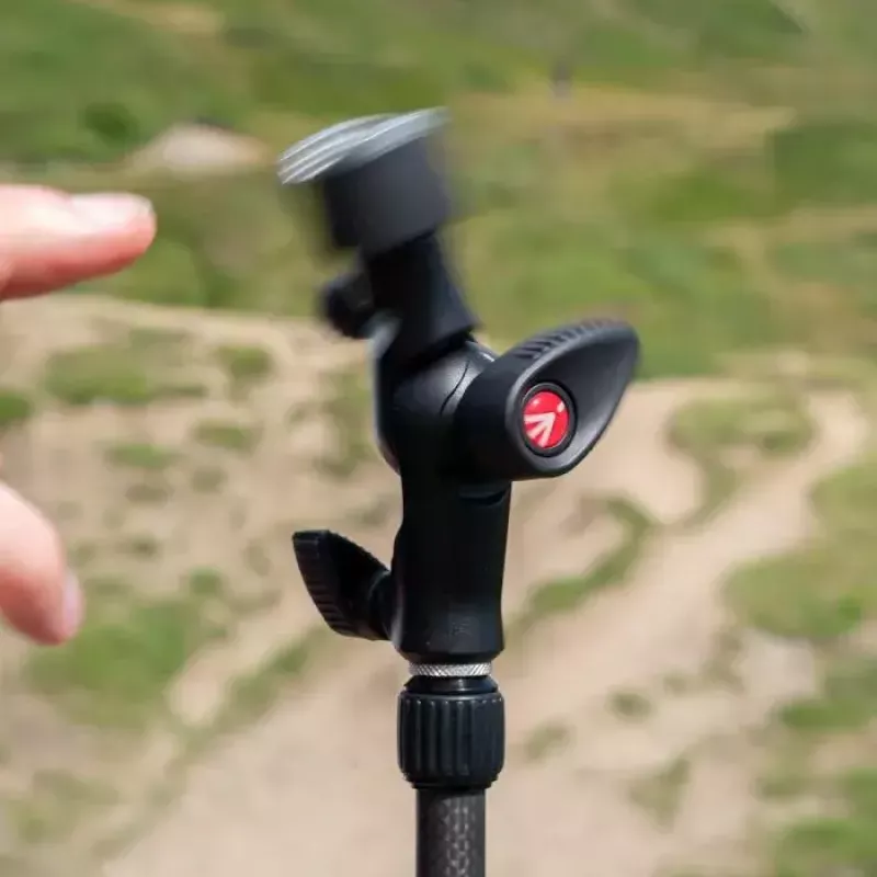 Manfrotto MLH1HS-2 cold shoe tilt head with light joint and umbrella holder