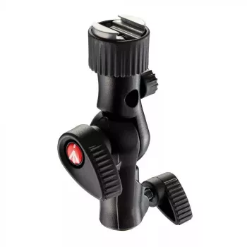 Manfrotto MLH1HS-2 cold shoe tilt head with light joint and umbrella holder