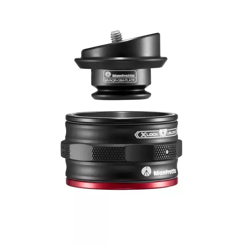 Mounting plate Manfrotto MVAQR-GIM-PLATE Aluminium Black 50mm x 35mm