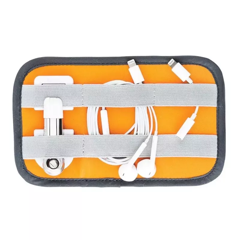 Lowepro GearUp Pouch Mini Purse Nylon Polyester Ripstop Grey Orange