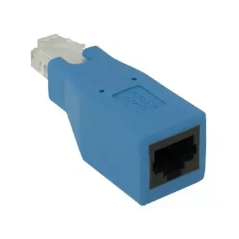 CradlePoint rollover adapter for RJ45, blue — RJ45 to RJ45 console cable