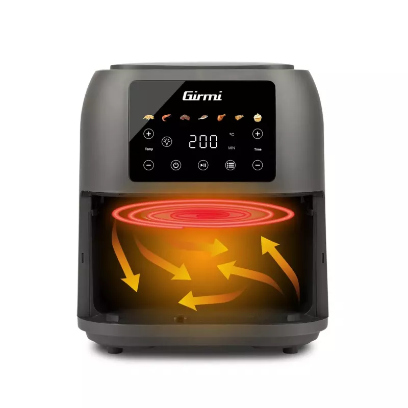 Hot air fryer Girmi FG92 8 L 1700 W Grey