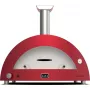 Wood Fired Pizza Oven Alfa Forni Moderno 5 Pizze Red — 5-pizza capacity, wood-fired