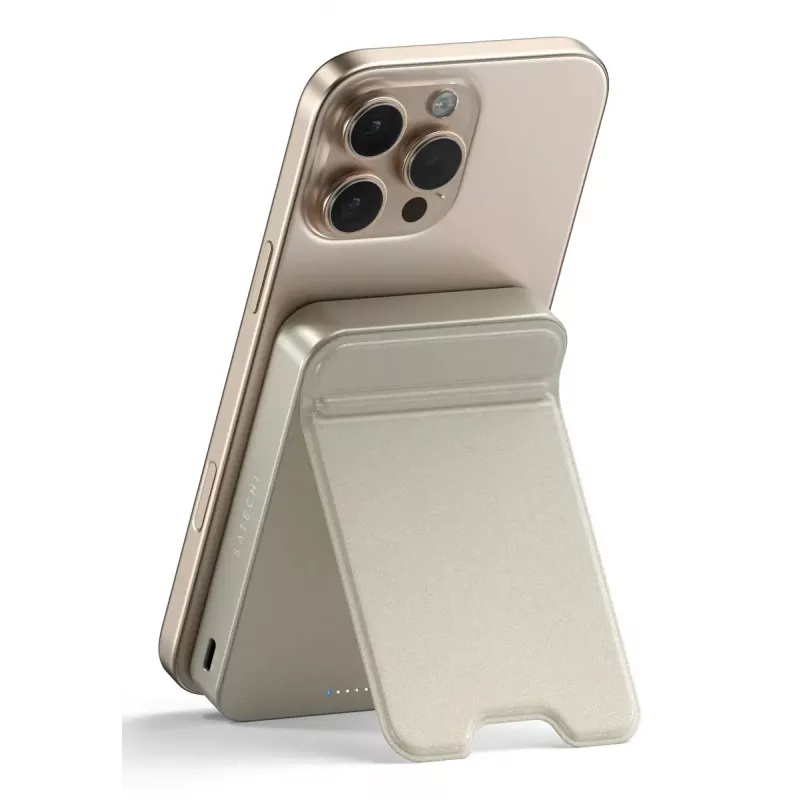 Portable power bank Satechi ST-B10Q2SW 10000 mAh, wireless charging, sand