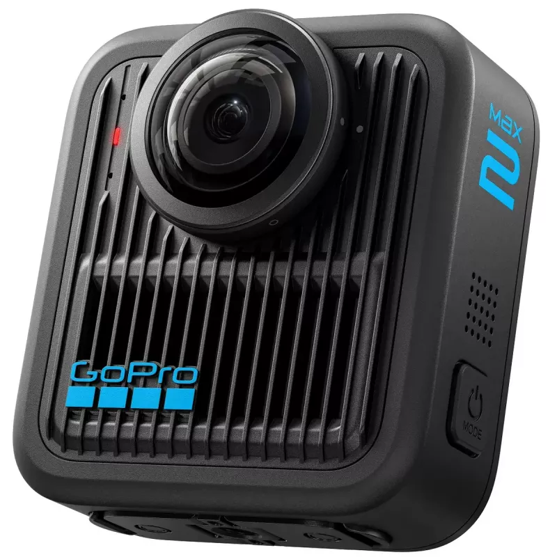 Action camera GoPro MAX2 with 8K Ultra HD, 29.5 MP sensor, 100 fps, LCD display, GPS, Wi‑Fi — accessories bundle