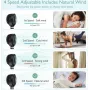 Portable stroller fan Momcozy PF001 — black, battery-powered personal fan for prams