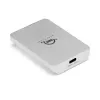 SSD enclosure OWC Envoy Pro Elektron M.2 Silver, USB-C 10 Gbit/s, supports 1 M.2 SSD (480 GB installed)