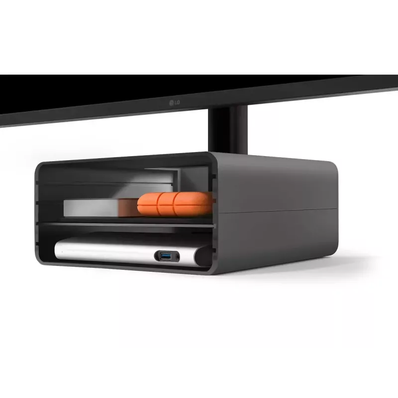 Desk Stand Twelve South HiRise Pro Black Wood Freestanding