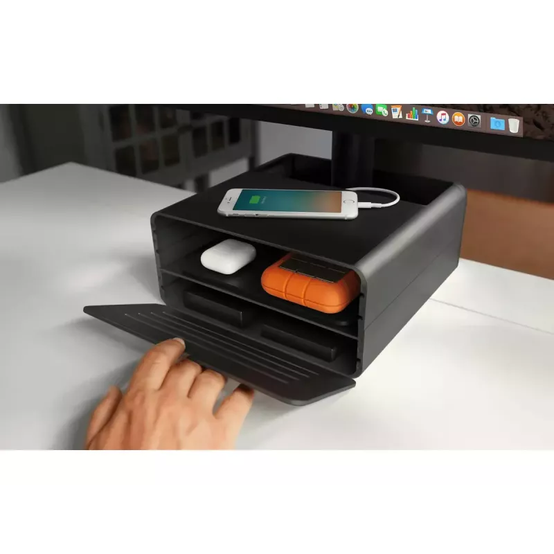 Desk Stand Twelve South HiRise Pro Black Wood Freestanding