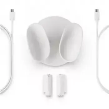Charging dock for Meta Quest 3 / 3S VR accessory by META — compact charging station for headset and controllers