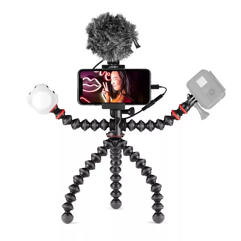 Joby GorillaPod Mobile Vlogging Kit Joby JB01645-BWW 3 legs 540g Black Red