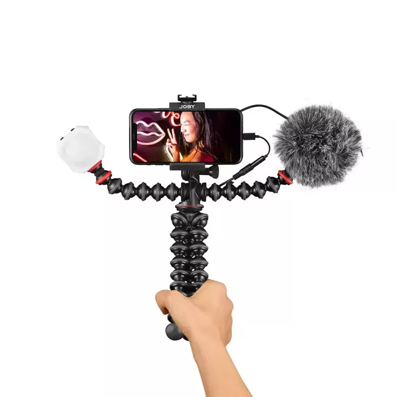 Joby GorillaPod Mobile Vlogging Kit Joby JB01645-BWW 3 legs 540g Black Red