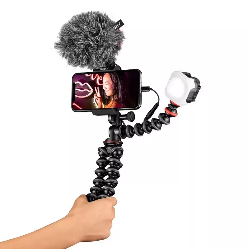 Joby GorillaPod Mobile Vlogging Kit Joby JB01645-BWW 3 legs 540g Black Red