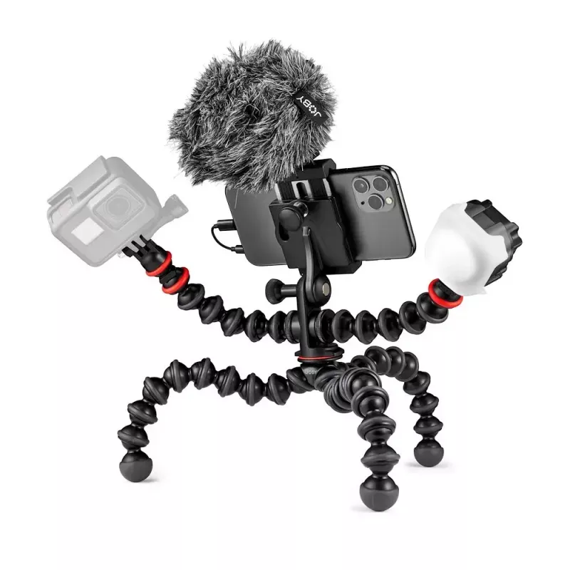 Joby GorillaPod Mobile Vlogging Kit Joby JB01645-BWW 3 legs 540g Black Red