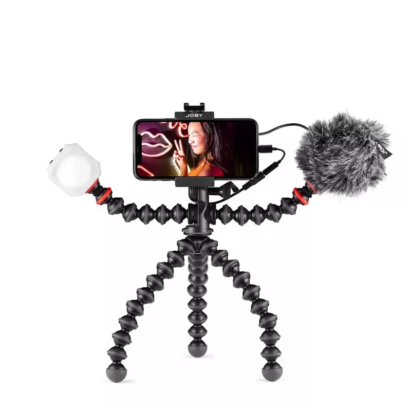 Joby GorillaPod Mobile Vlogging Kit Joby JB01645-BWW 3 legs 540g Black Red