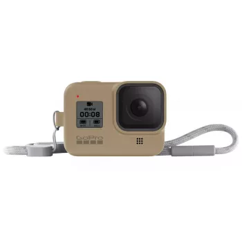 Camera Case GoPro HERO8 Black Sleeve + Lanyard Sand