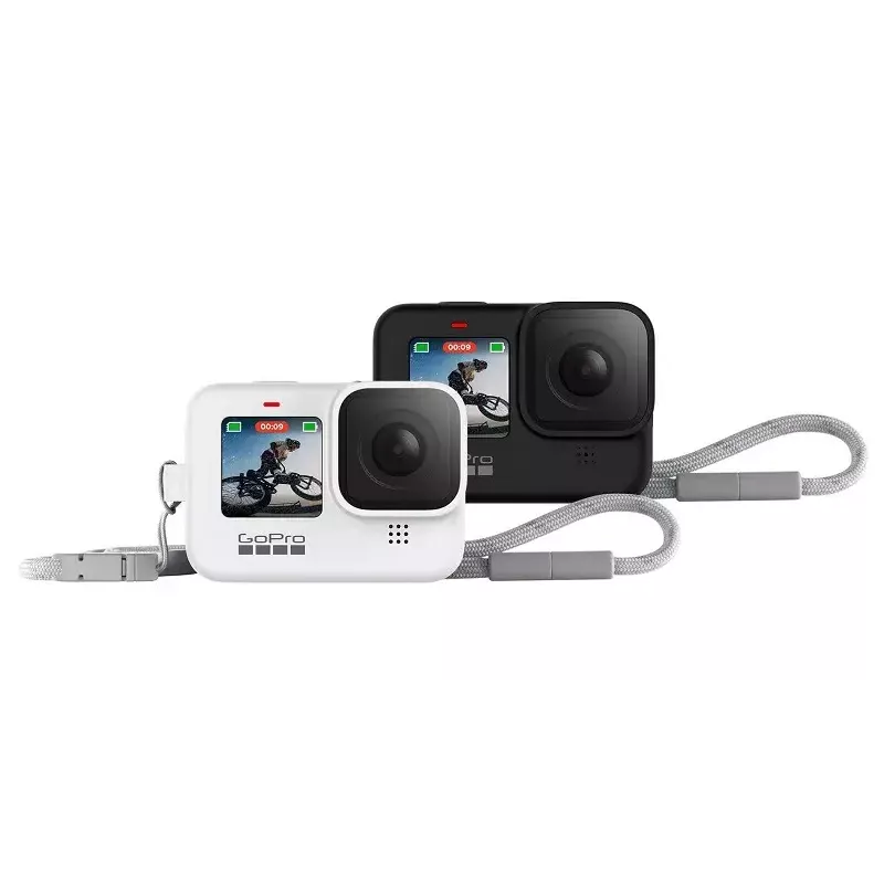 Camera skin GoPro Sleeve + Lanyard for HERO12/HERO11/HERO10/HERO9 Black — Silicone, White