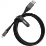 USB to Lightning Cable OTTERBOX Premium 2 m — Dark Ash Black, USB-A to Lightning, durable charging and data transfer
