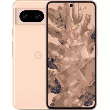 Smartphone Google Pixel 8 5G — dual-SIM, 8 GB RAM, 128 GB, 6.2 inch OLED 120 Hz, 50+12 MP rear, 10.5 MP front, pink