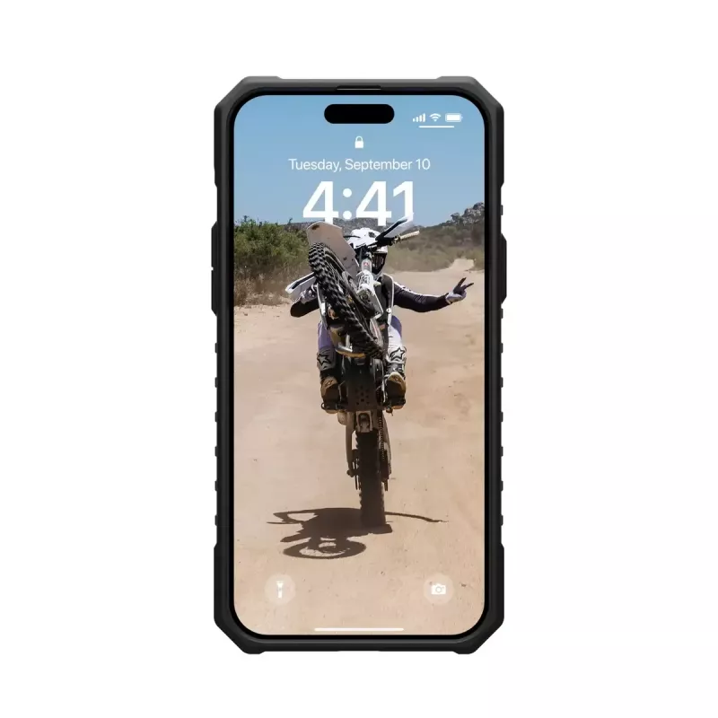 Cover Urban Armor Gear 114311114343 iPhone 15 Plus 17 cm Black Transparent