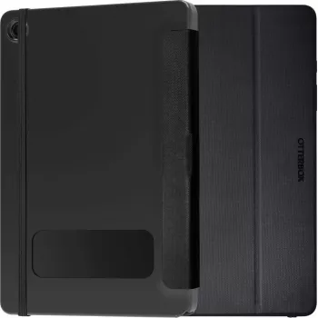 Tablet case OTTERBOX React Folio Series Black for Samsung Galaxy Tab A9+ (folio cover, protective shell)