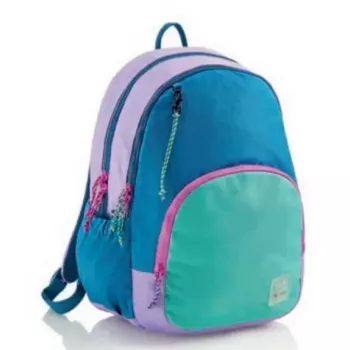 School backpack MIQUELRIUS MR19342 — blue/green, sport style, 27 L, 3 compartments