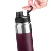Thermal flask asobu Alpine Flask Hiking 530 ml stainless steel Burgundy, 235 mm height, 7.6 cm diameter