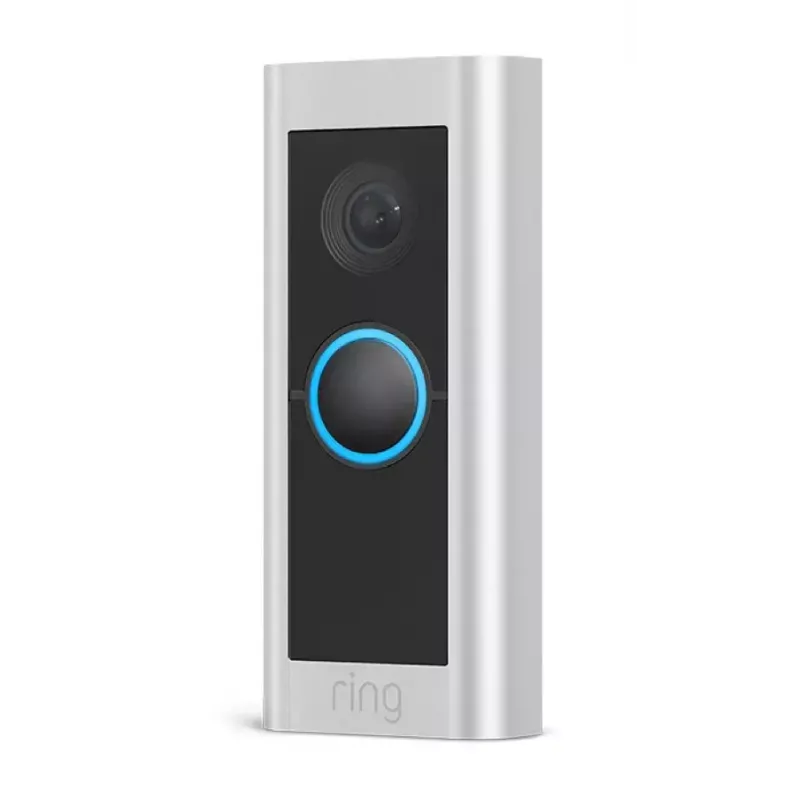 Video Doorbell RING Video Doorbell Pro 2 Hardwired — Nickel Satin steel, Wired Wi‑Fi, 150°×150° FOV, 16–24V AC