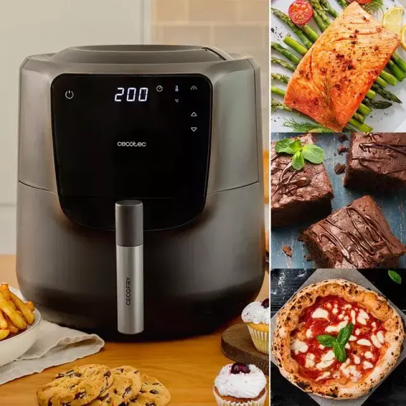 Low fat fryer Cecotec 03300 5.5 L 1550 W Black
