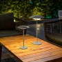 Battery Lamp NewGarden SARDINIA 30 anthracite LED, portable rechargeable outdoor lamp