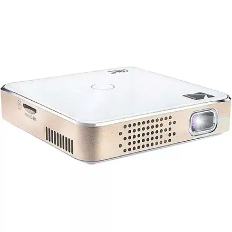 Projector Kodak Luma 150 Wi‑Fi White‑Gold, portable LED pico projector with wireless connectivity