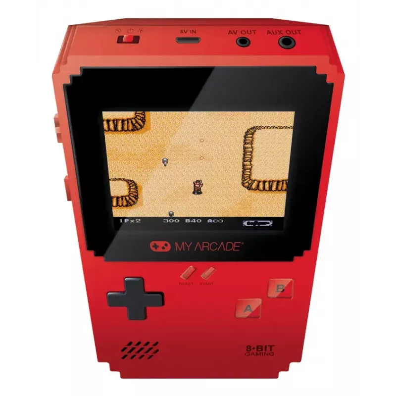 Gamepad dreamGEAR PIXEL CLASSIC Red — digital controller, Micro-USB, AAA battery power