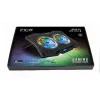 Laptop cooling pad INCA INC-606TGS for up to 45.7 cm (18 inch) screens, 2 fans 11.5 cm, USB-powered, black